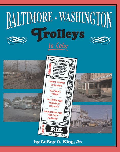 Book cover: Baltimore-Washington trolleys in color
